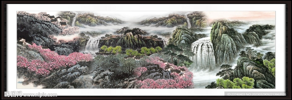 巨幅山水画