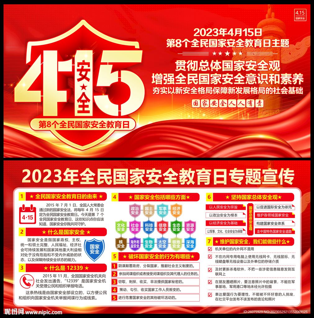 415国家安全展板