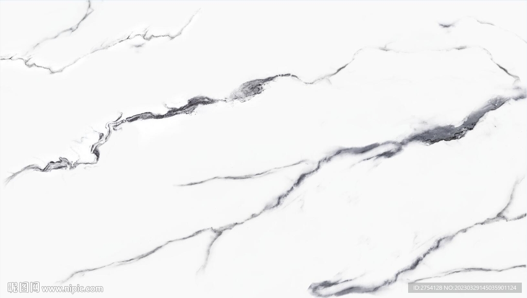 鱼肚白 黑白根大理石纹理 岩板