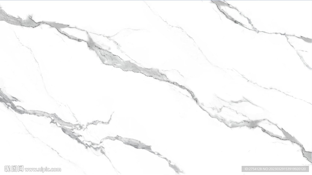 鱼肚白 黑白根大理石纹理 岩板