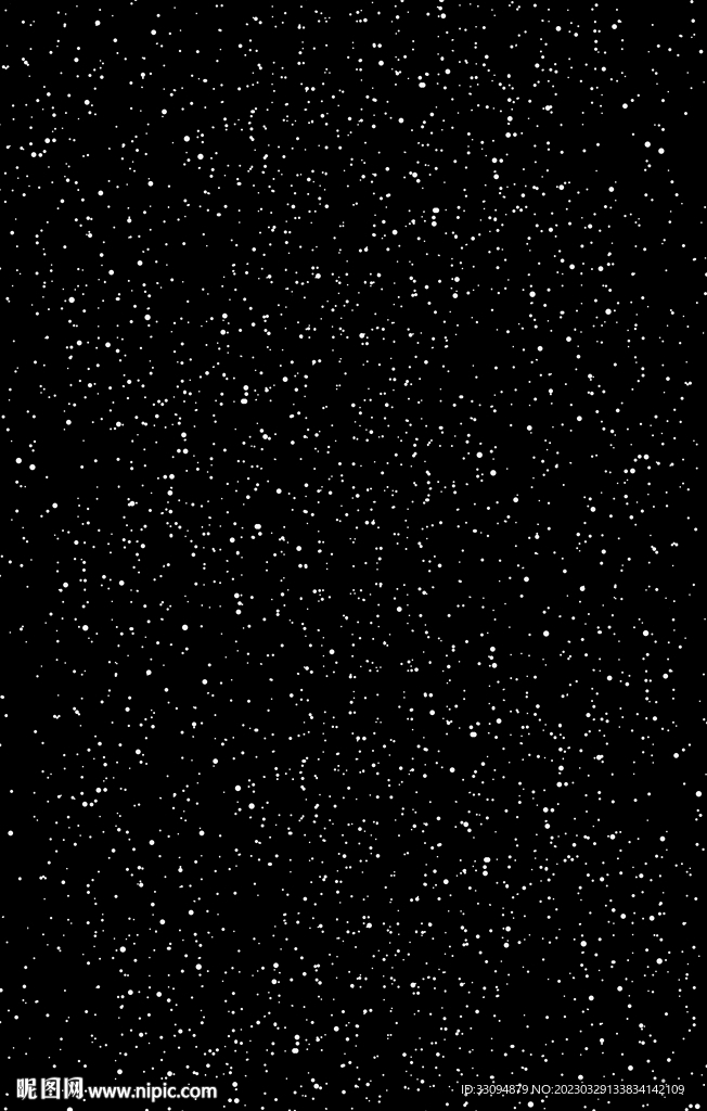 高清分层透明底白点星空打印图