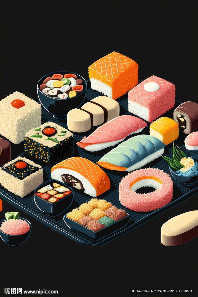 寿司摆盘