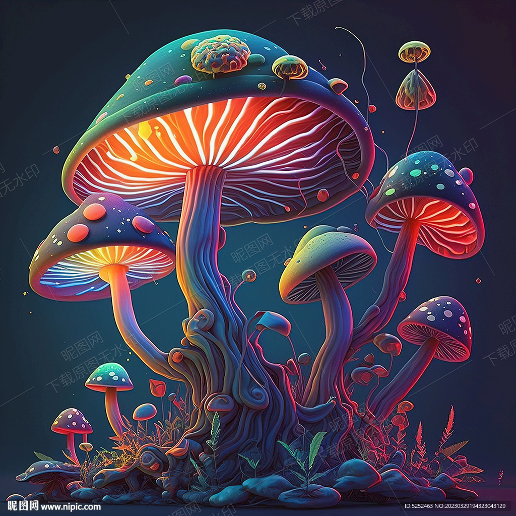 童话梦幻蘑菇