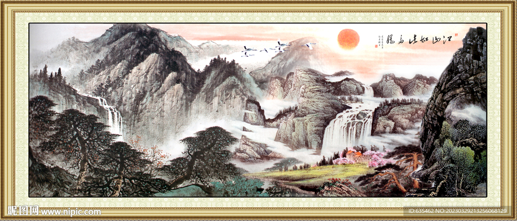 国画山水装饰画