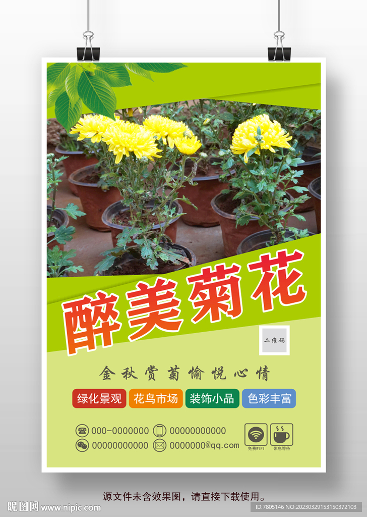 菊花展海报