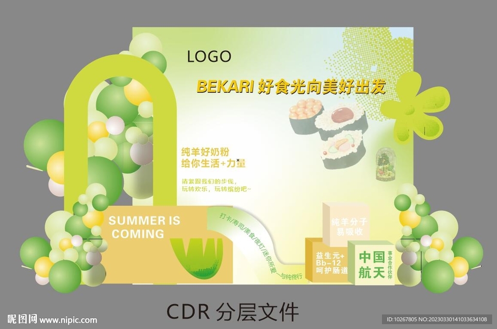 周岁布置