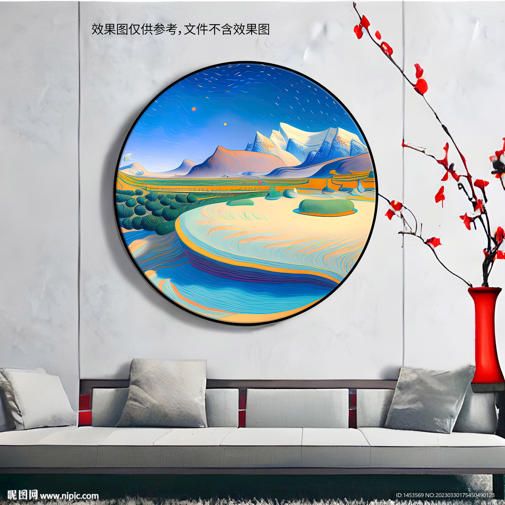 圆形装饰画