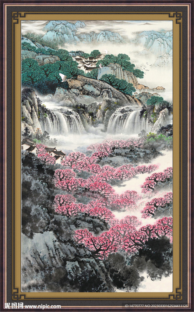 巨幅山水画