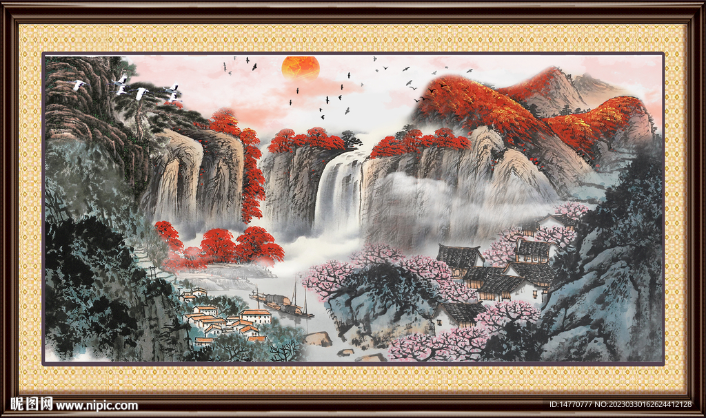巨幅山水画 