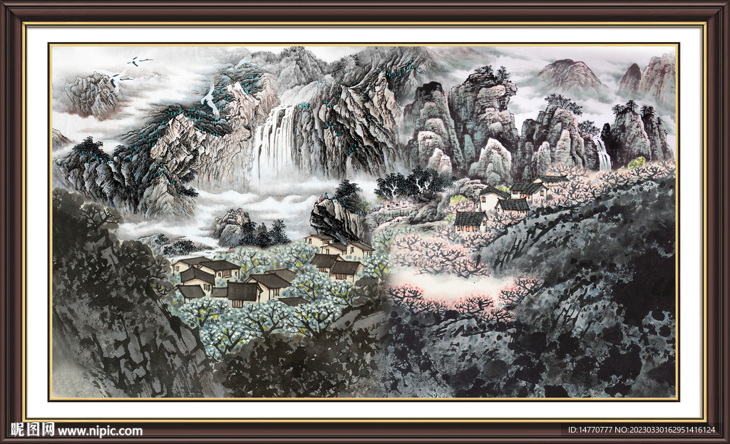 巨幅山水画