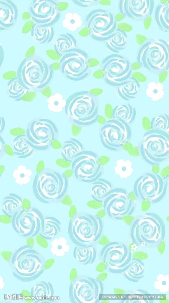 水彩花
