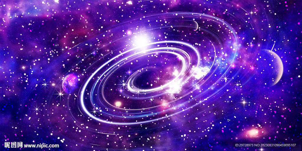 高清唯美旋涡星空星球