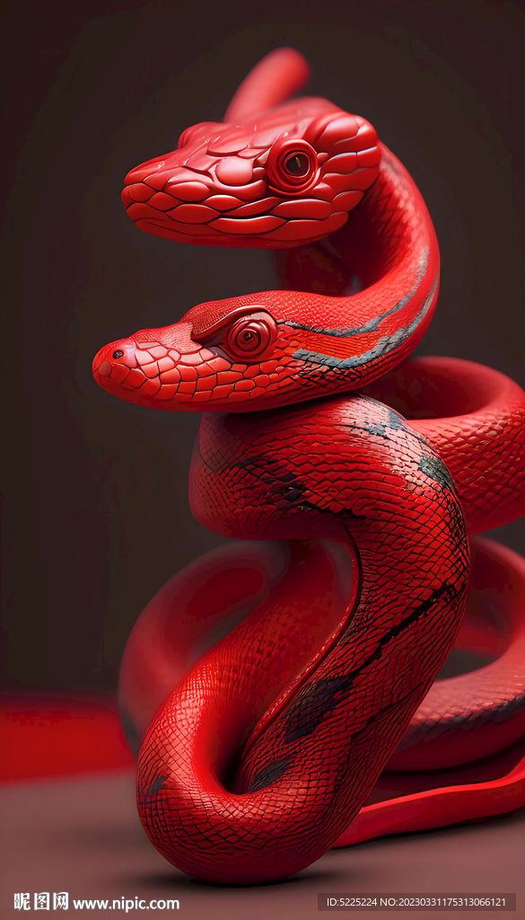 红色的蛇