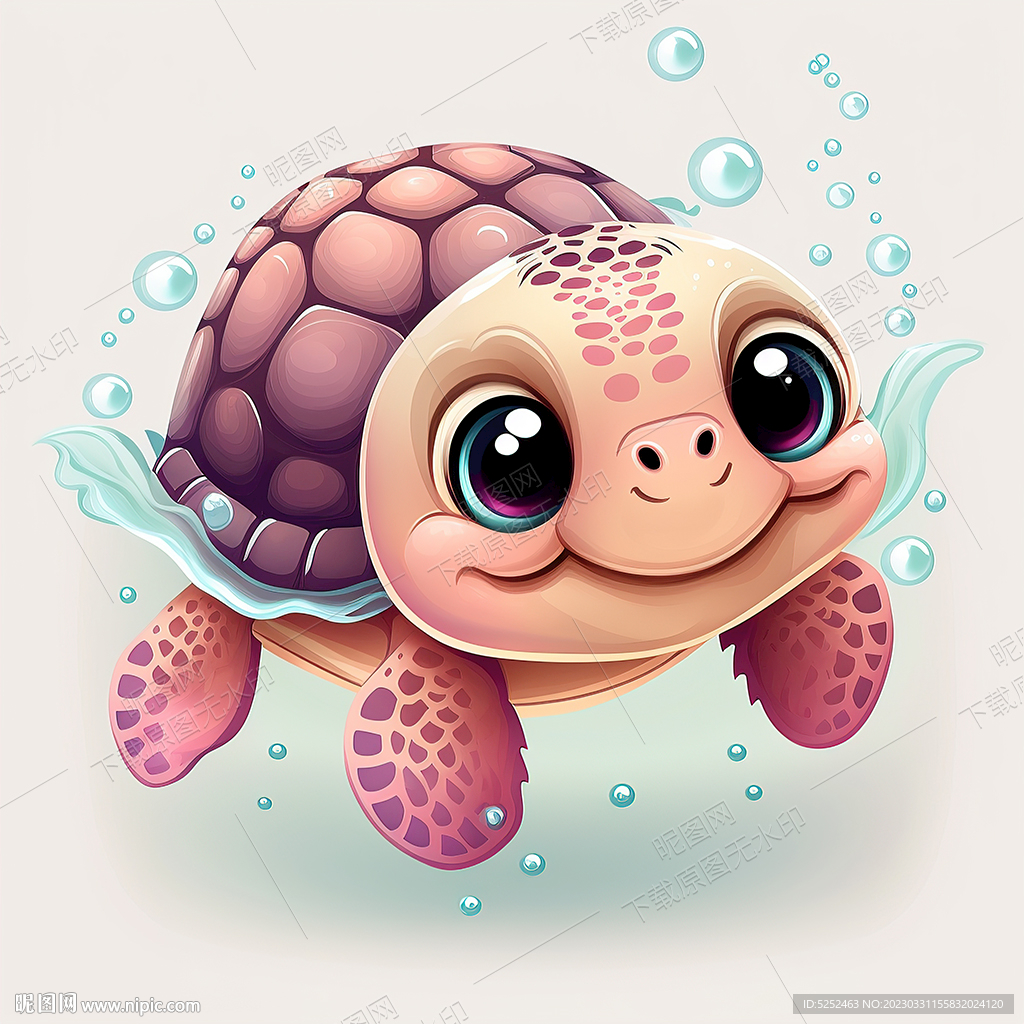 可爱的小海龟设计图__其他_动漫动画_设计图库_昵图网nipic.com