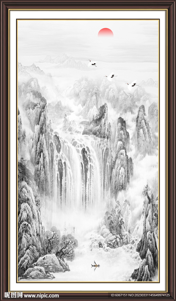 玄关水墨画
