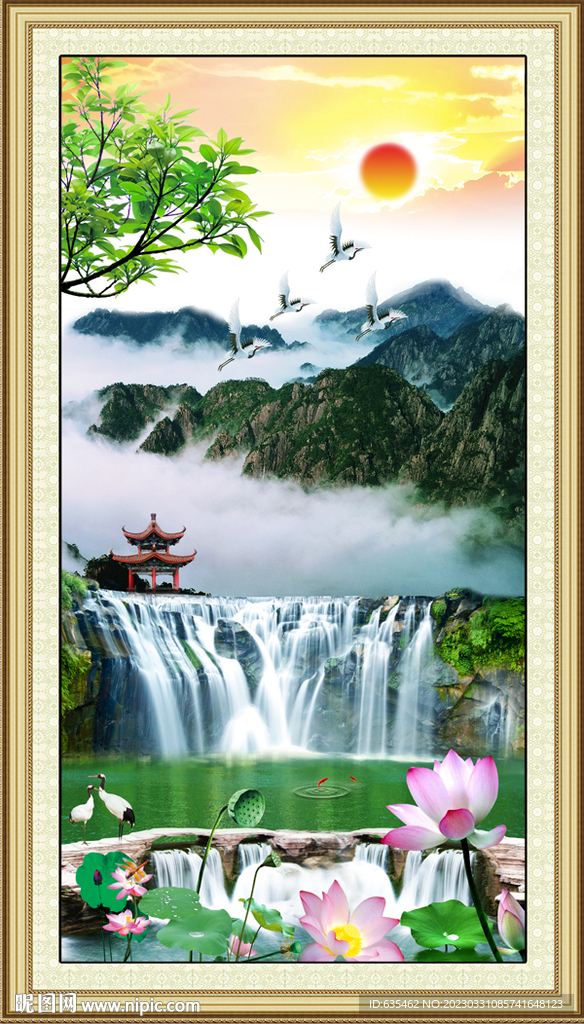 玄关山水画