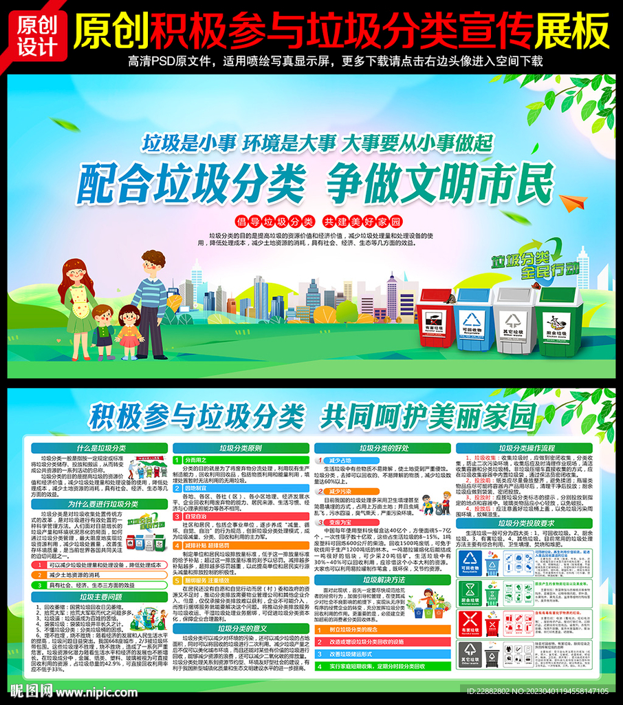 垃圾分类宣传栏