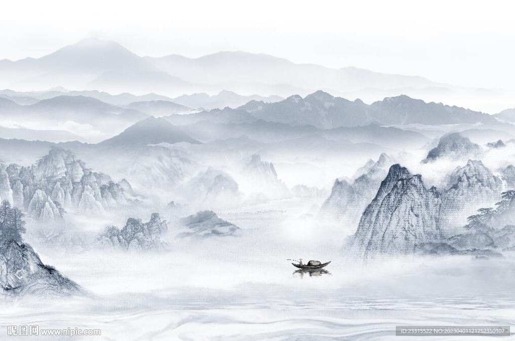 山水背景墙
