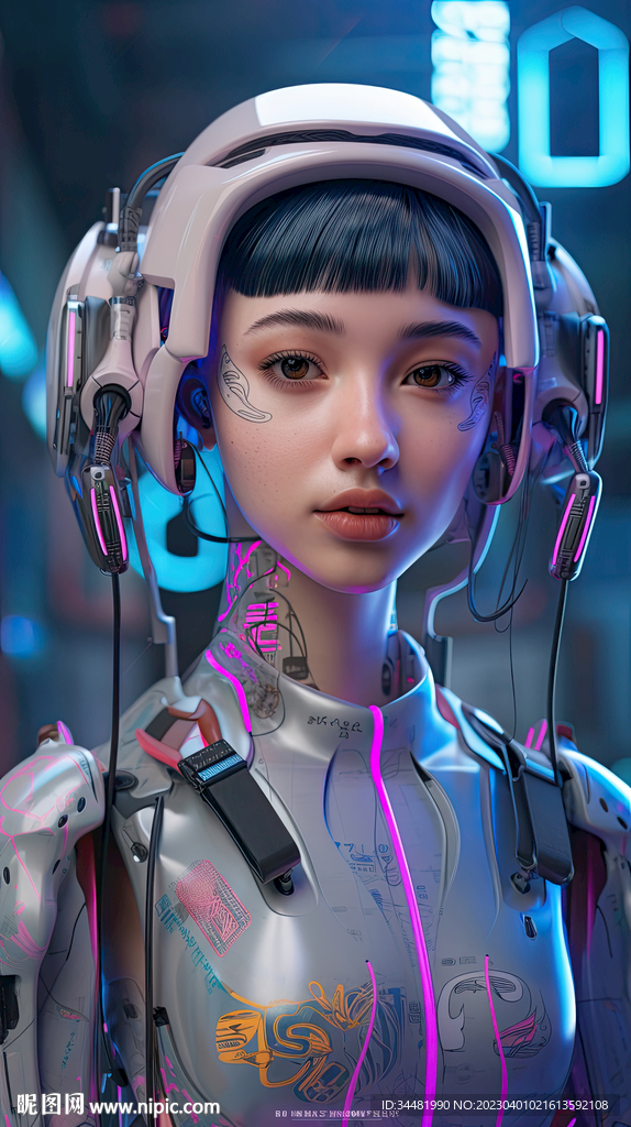 赛博朋克机器女人