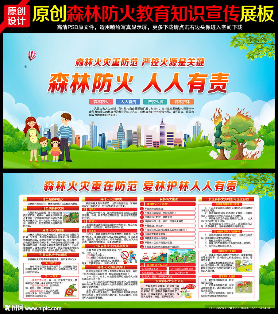 森林防火宣传栏