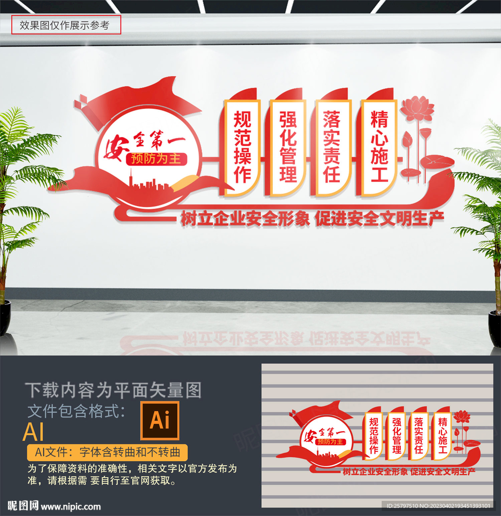 安全生产标语文化墙