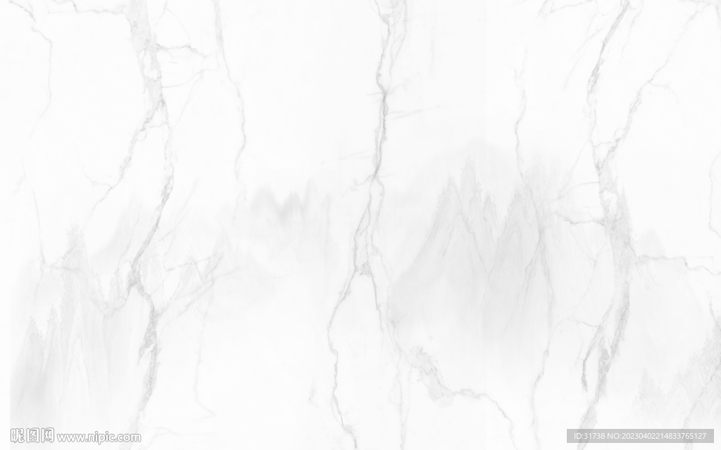 大理石水墨山水画