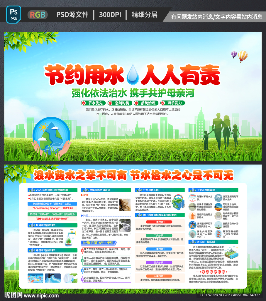 节约用水宣传展板