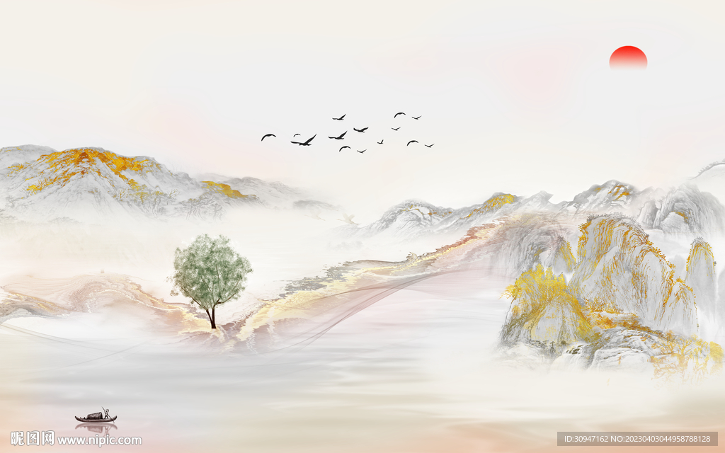 高清 热门新款山水 tIf分层