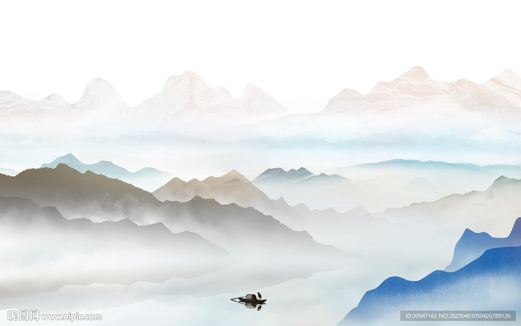 高雅 热门新款山水 tIf分层