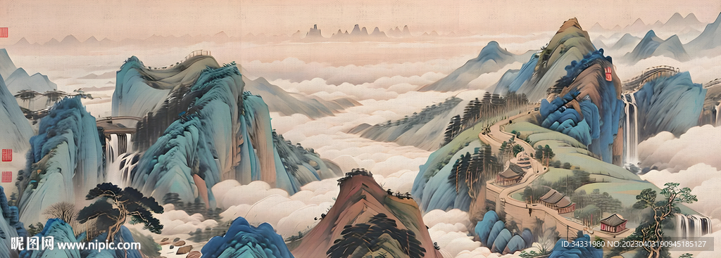 新中式山水画