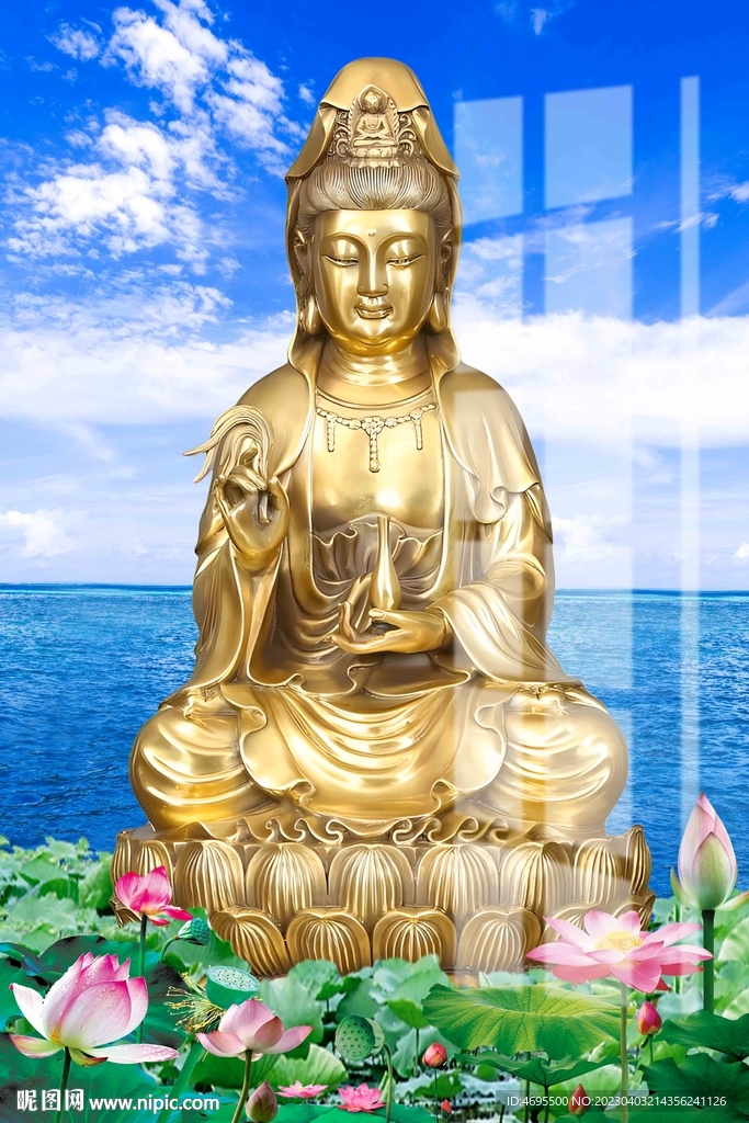 莲花观音坐像