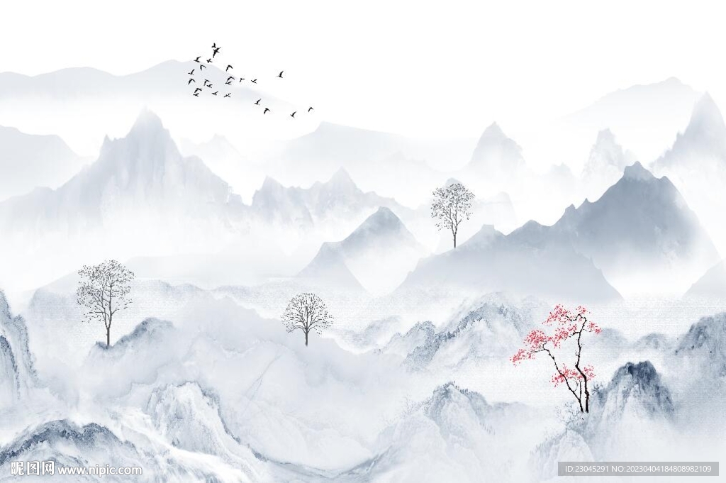 新中式背景墙