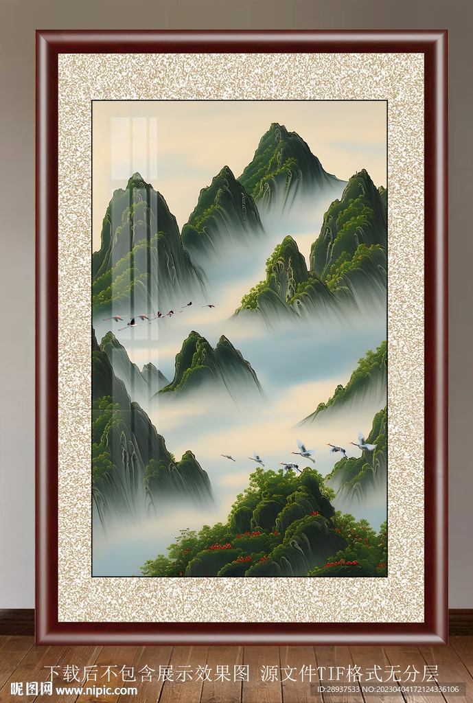 玄关水彩画