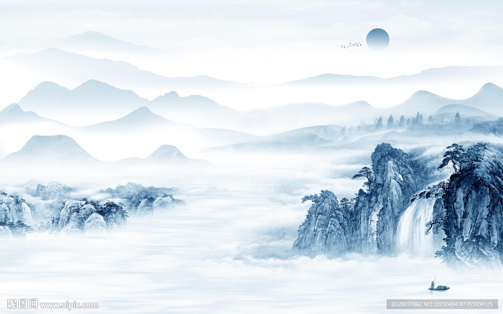 爆款 新款电视山水 TiF分层