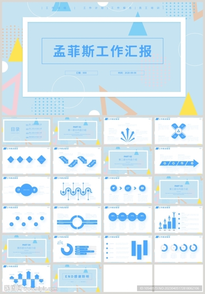 孟菲斯工作汇报计划总结PPT