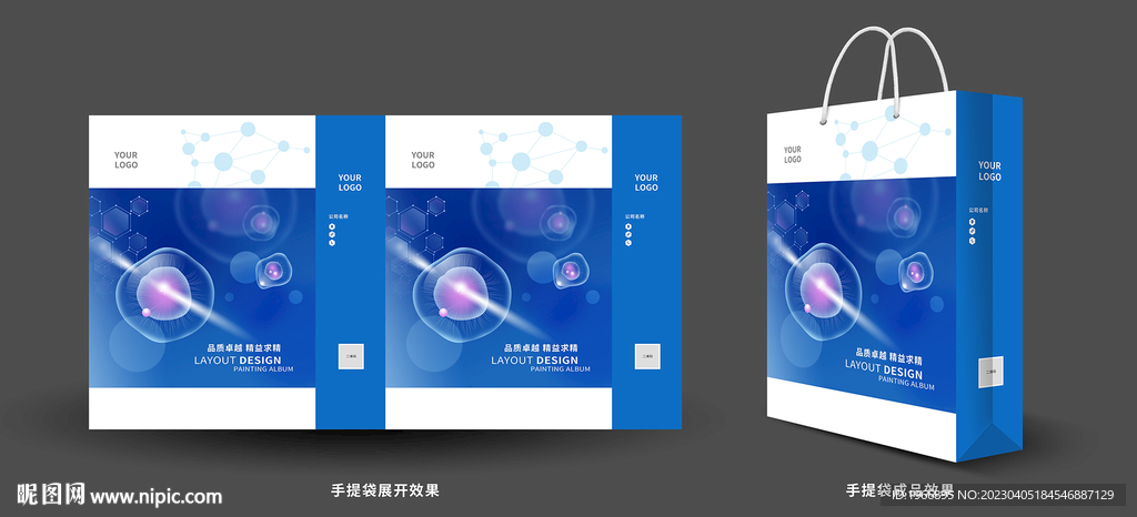生物科技手提袋设计