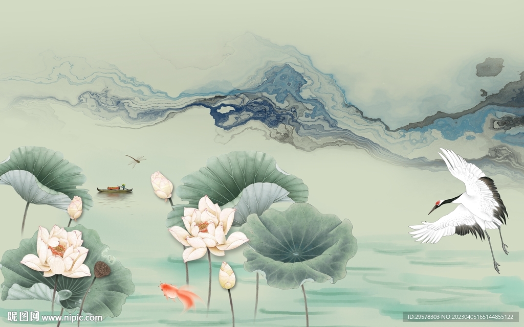 最新 意境背景山水 tIf分层