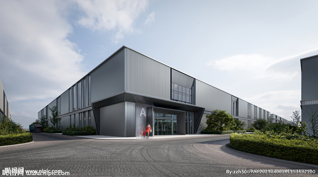 工业区办公楼效果