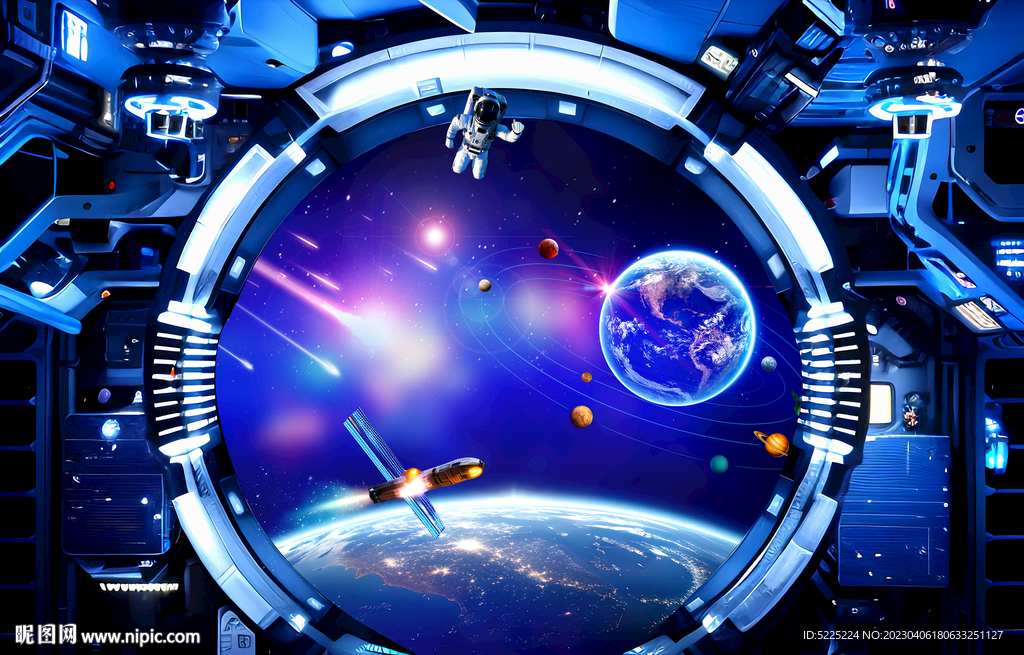 星空探索科技背景