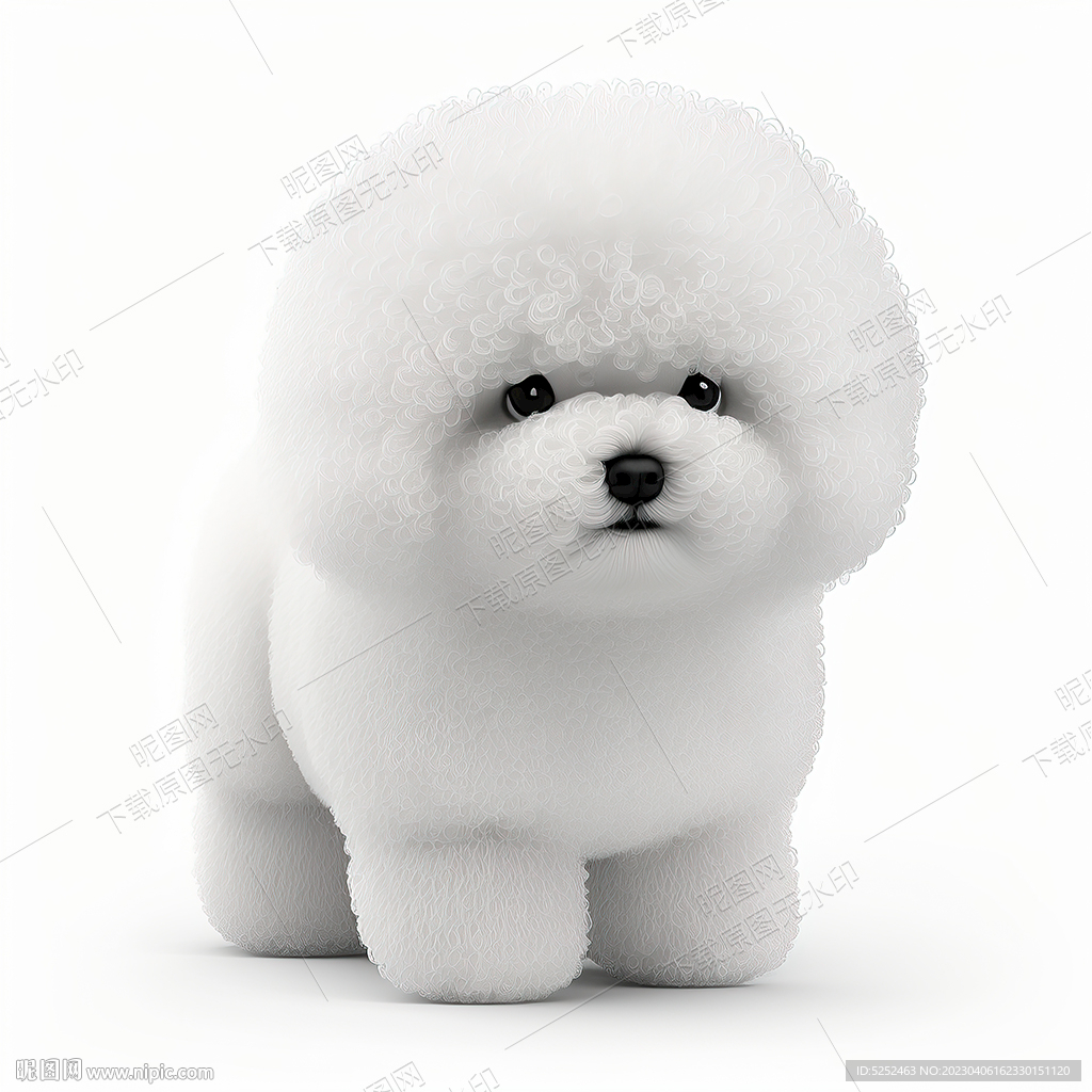 萌萌的比熊犬