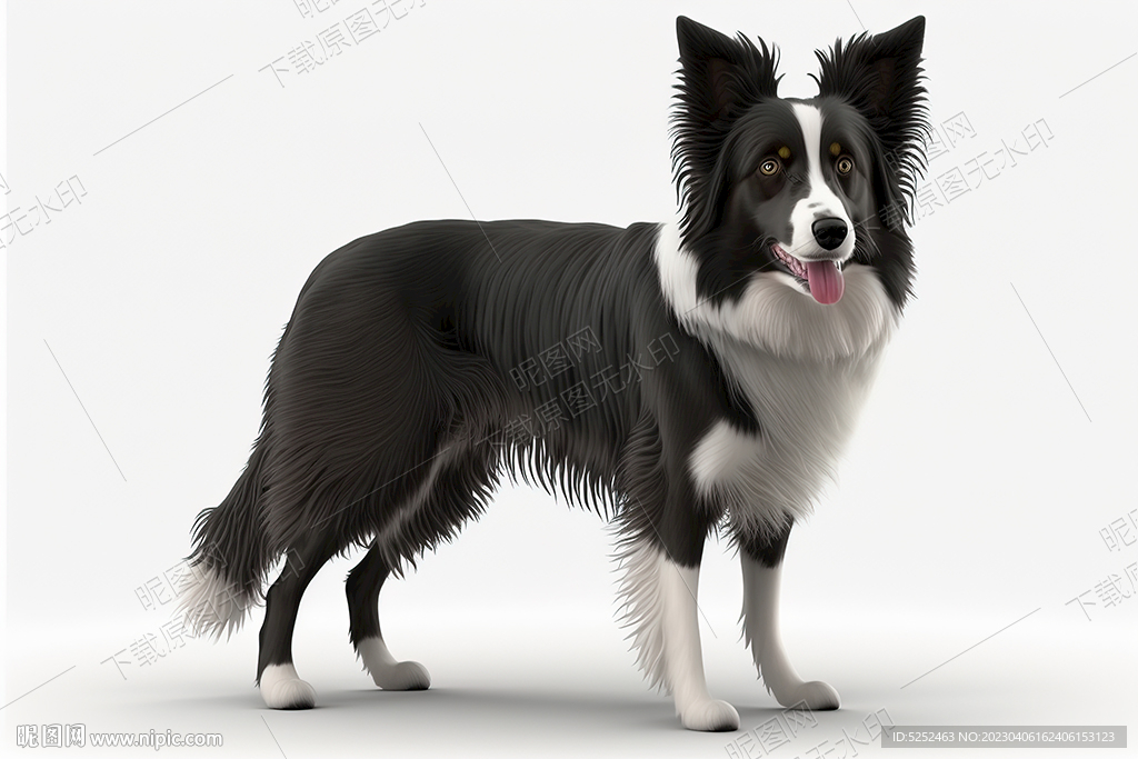可爱的边境牧羊犬