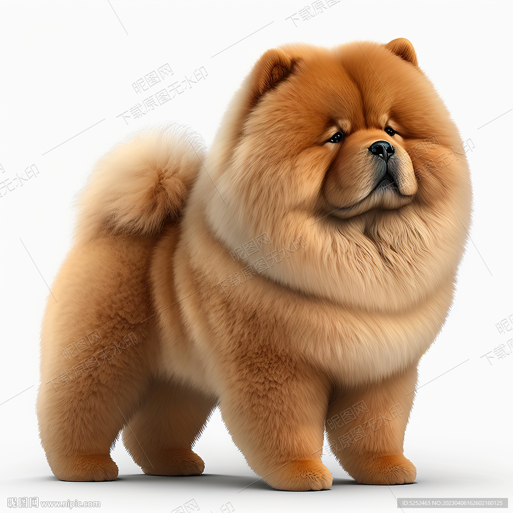 高清松狮犬