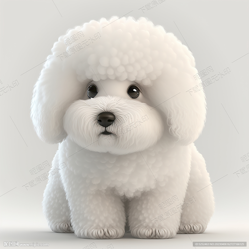 卡通比熊犬
