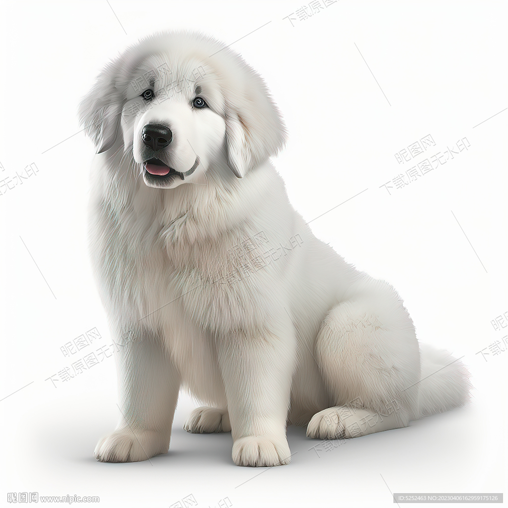 可爱大白熊犬