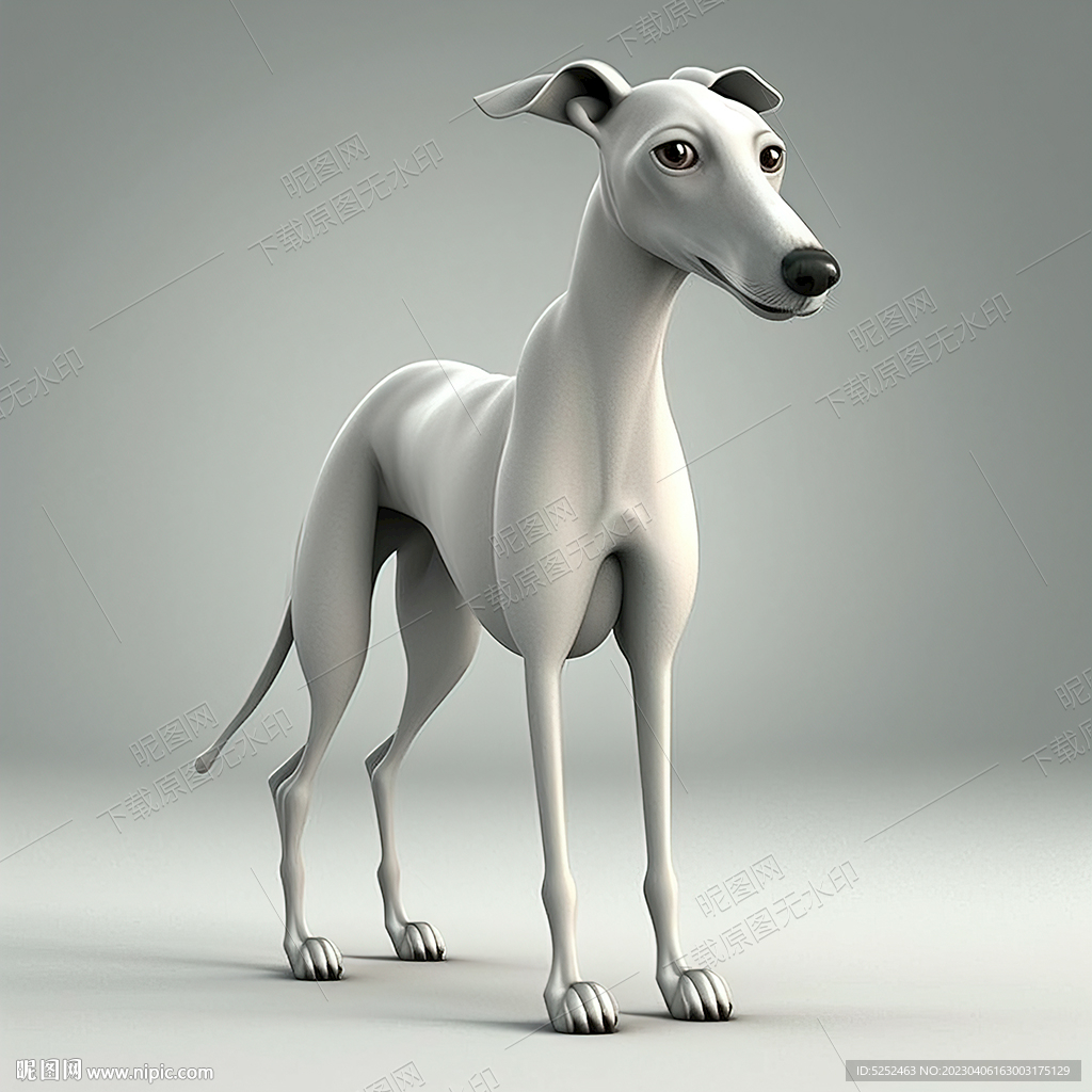 卡通灵缇犬