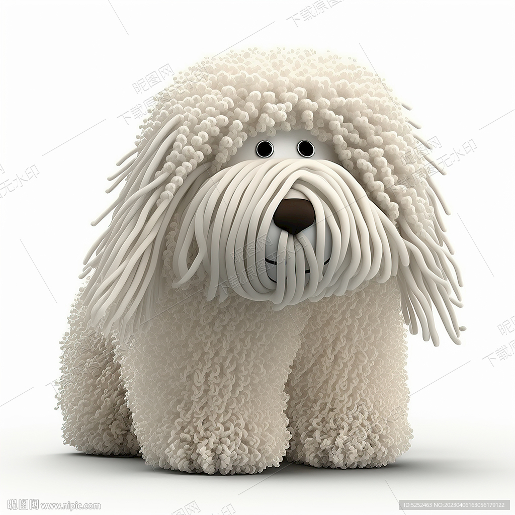 可爱的可蒙犬