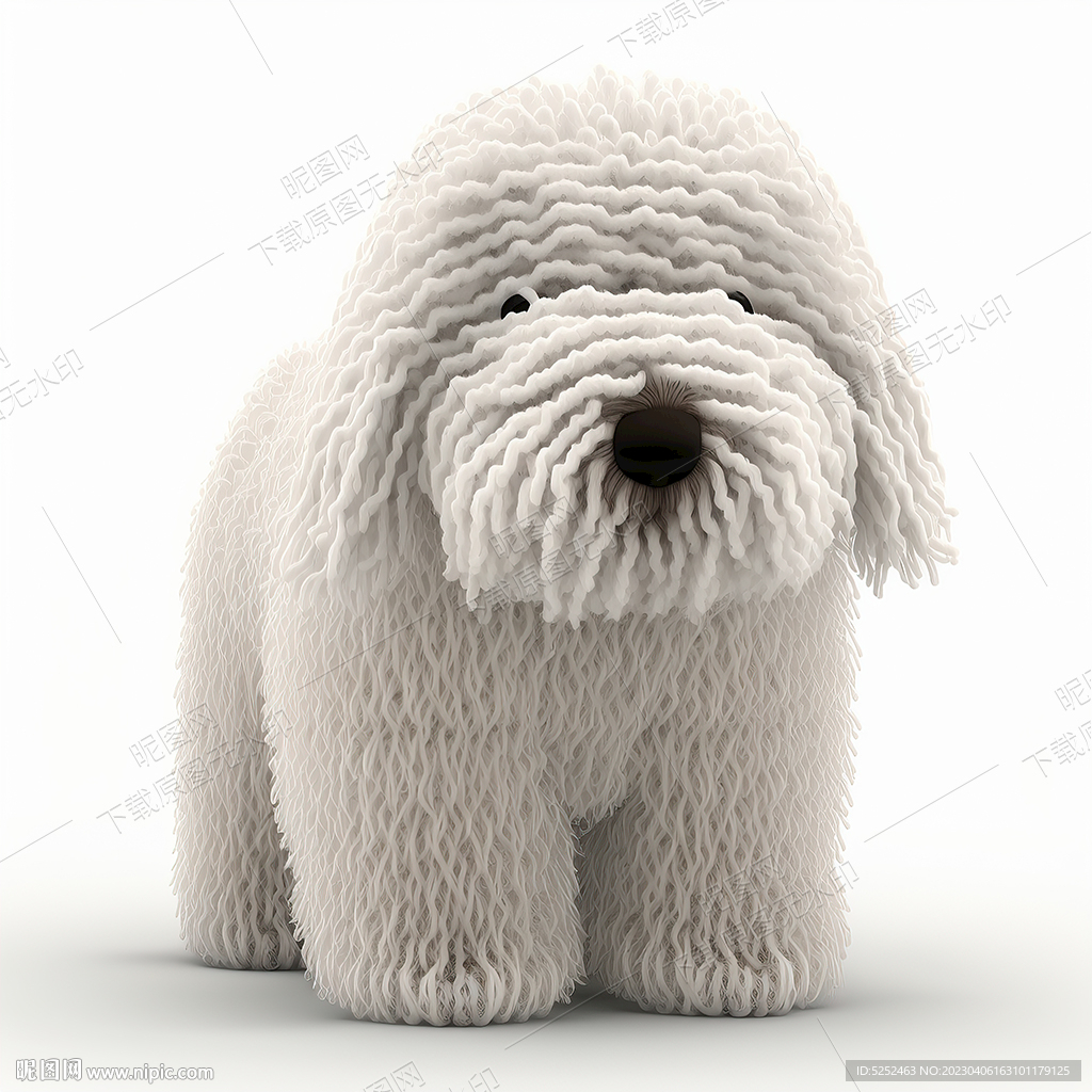 卡通可蒙多犬