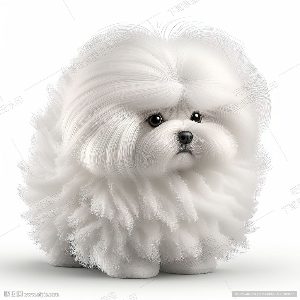 可爱的马尔济斯犬
