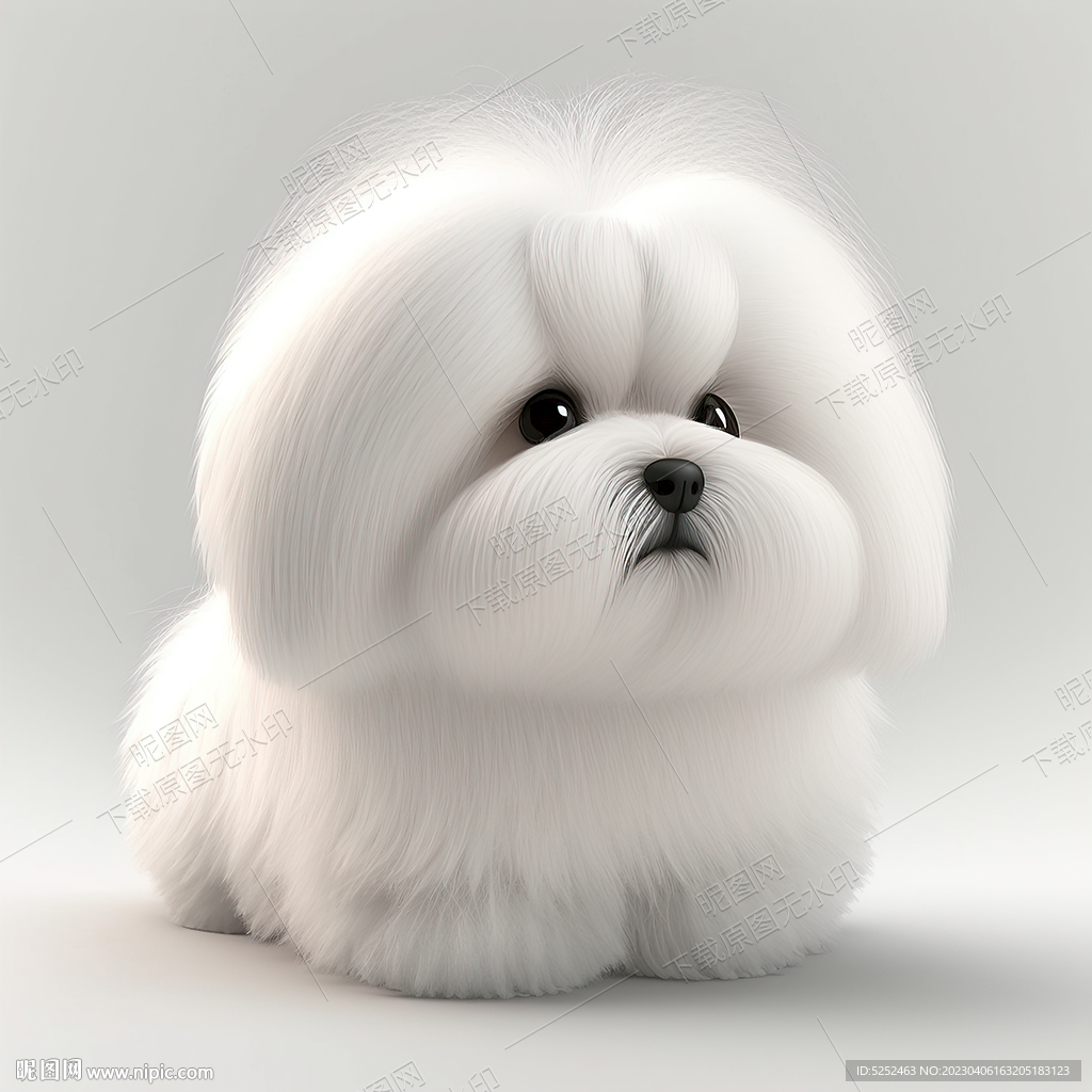 可爱的马尔济斯犬