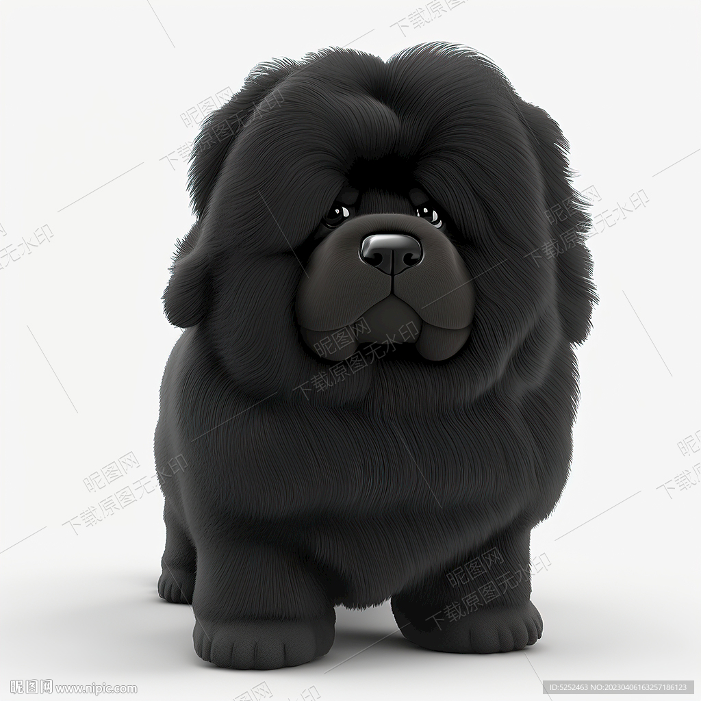 可爱的纽芬兰犬